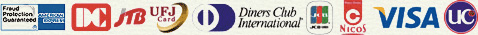 dinersclub / JCB / VISA / MasterCard / AmericanExpress / UC / DC / NICOS / UFJ /