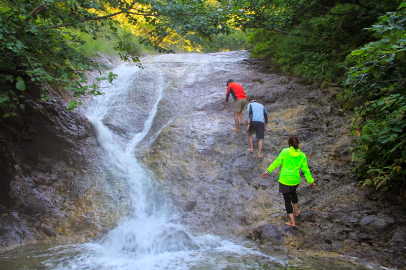 カムイワッカの滝