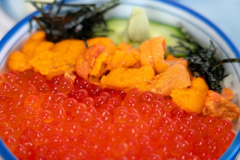 ウトロ婦人部食堂のうに丼