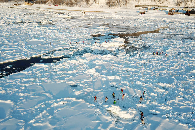 知床の流氷
