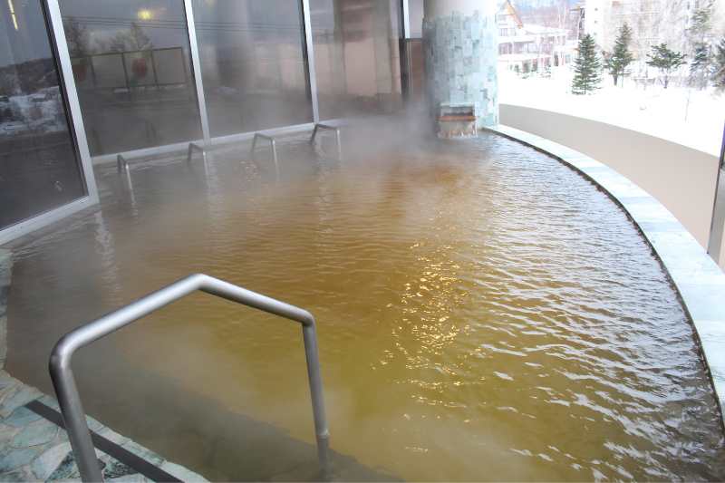 流氷が一望できる温泉